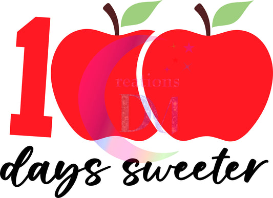 100 days of school - 100 days smarter apples