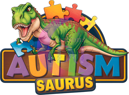 Autism -AUTISM SAURUS PUZZLE