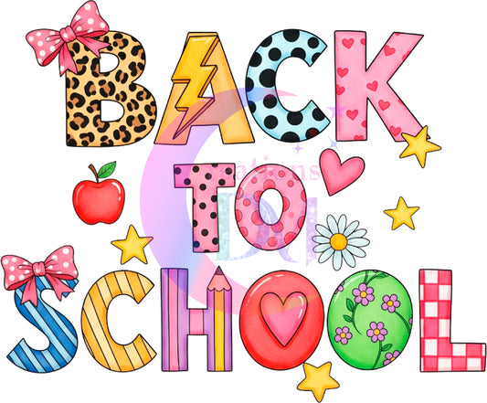 back to school DTF - back to school print