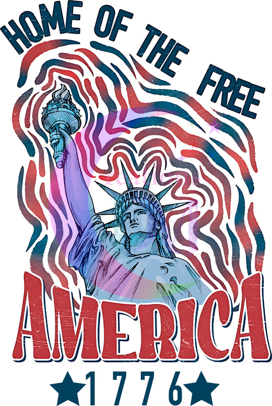 Fourth of July - home of the free America 1776