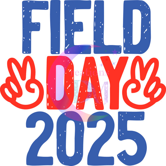 field day dtf - field day blue and red
