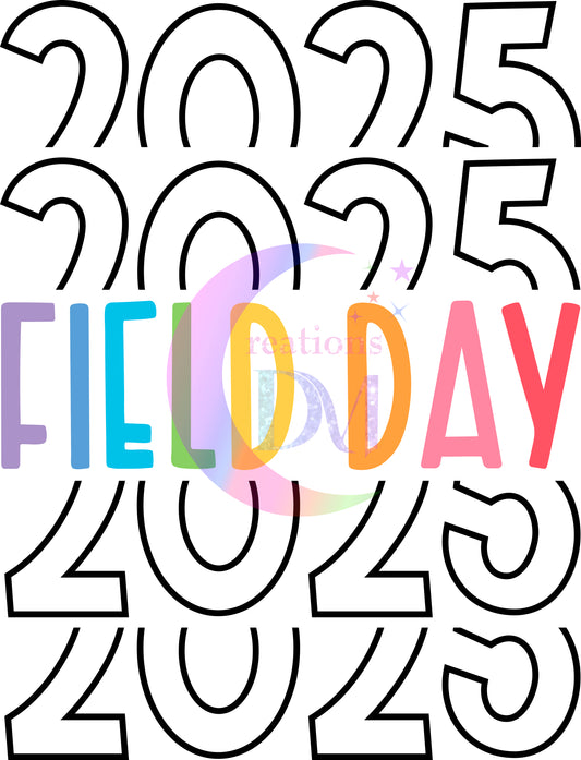 field day dtf - 2025 black , field day