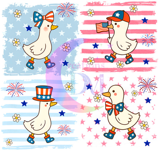 Fourth of July DTF - patriotic goose