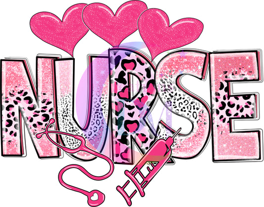 valentines - pink nurse valentine