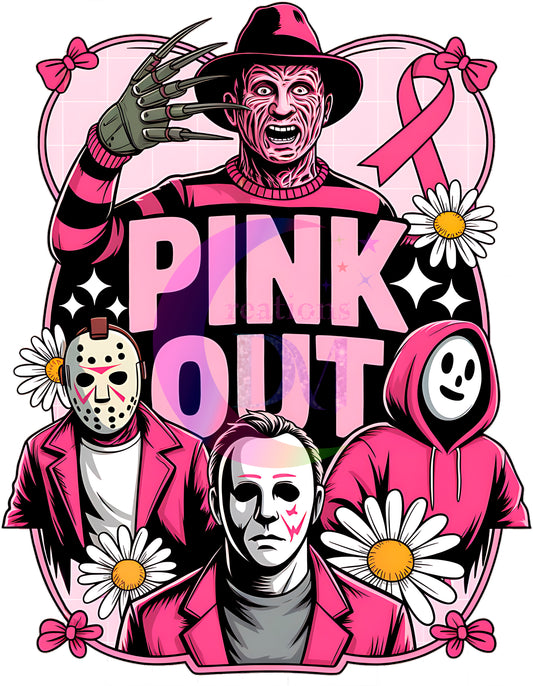 breast cancer awareness month - pink out coquette horror