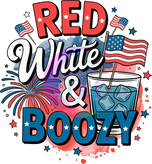 Fourth of July DTF - Red,white,boozy