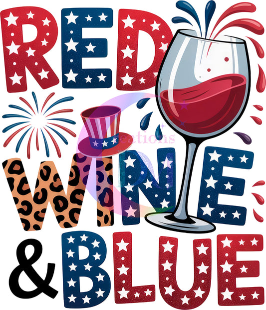 Fourth of July DTF - RED,WINE,BLUE