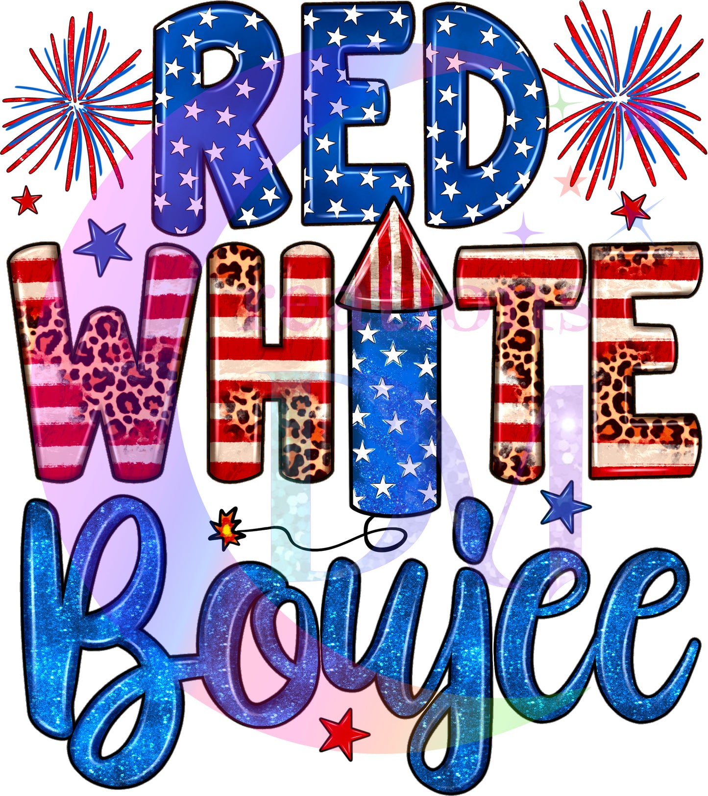 Fourth of July - red white boujee 2