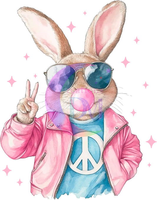 Easter -retro bunny / bubblegum