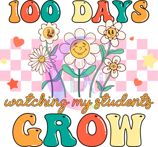 100 days of school - 100 days watching my students grow sunflower