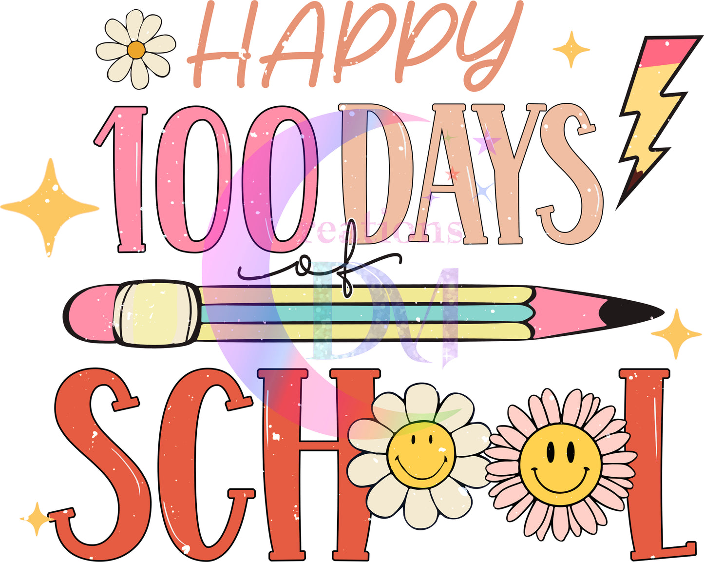 100 days of school - happy 200 days sunflower