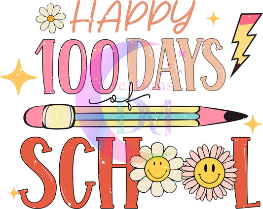 100 days of school - happy 200 days sunflower