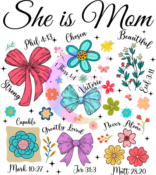 Mother's Day - SHE IS MOM flowers