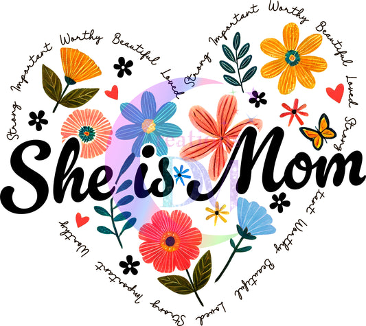 Mother's Day -she is mom sunflowers