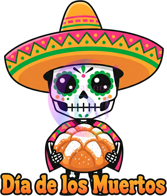 Dia de los muertos/Day of the Dead- skeleton skull kid