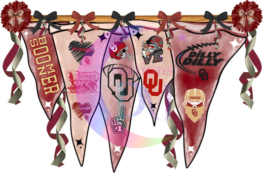 Oklahoma Football Sports -SOONERS flag