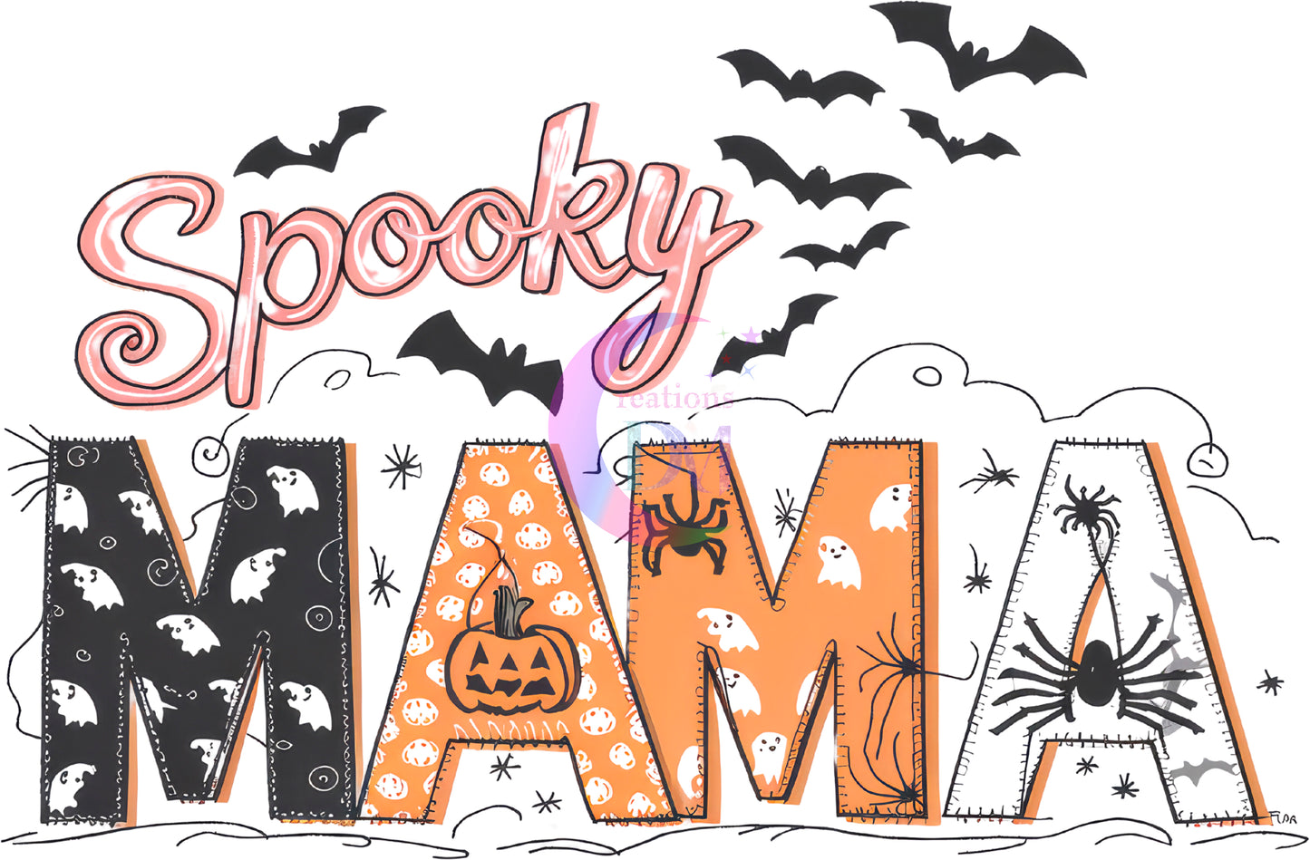halloween DTF - Ghost - spooky mama