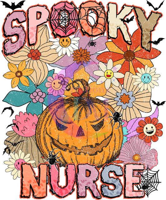 Halloween - spooky nurse flower