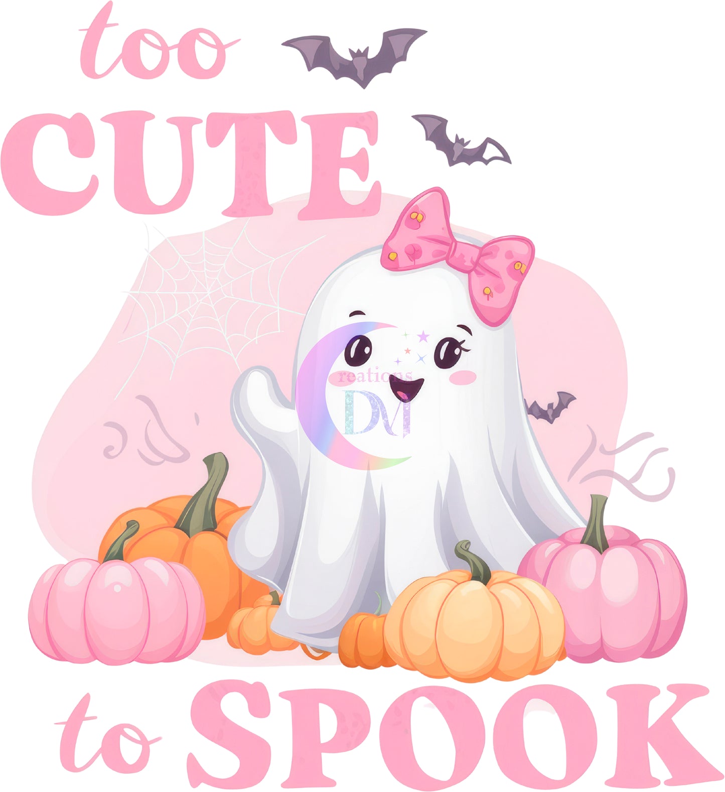 halloween DTF - Ghost - to cute to spook