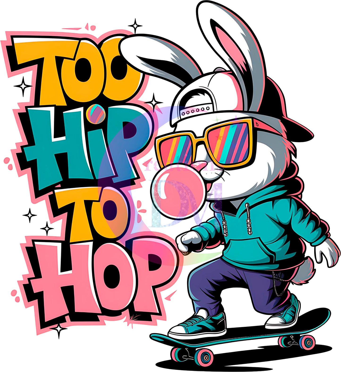 Easter - too hip to hop bunny