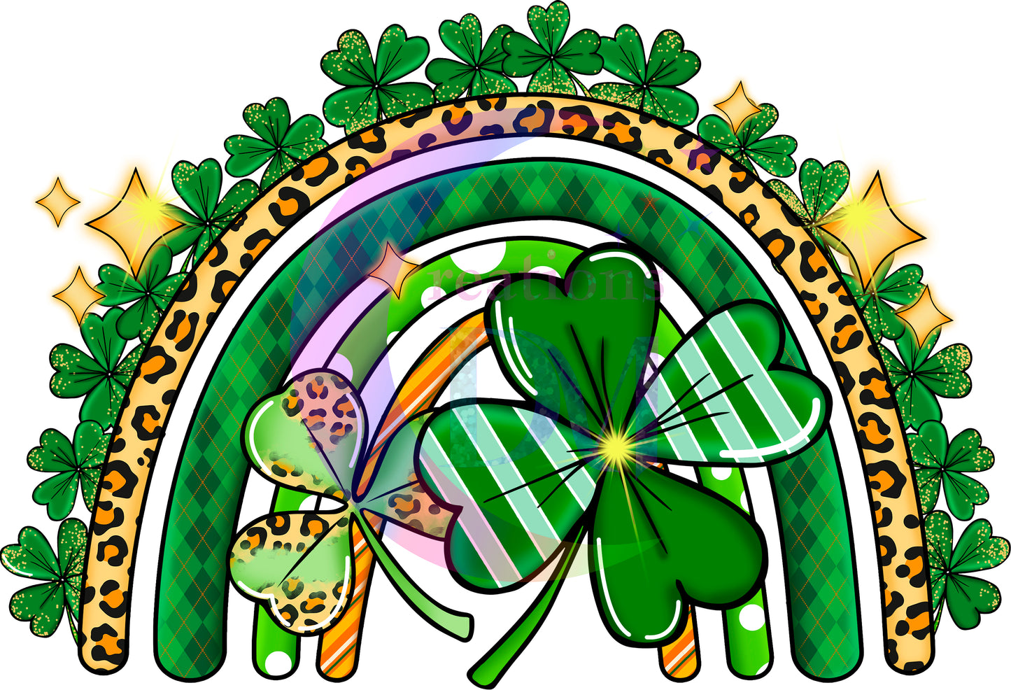 ST PATRICKS - patricks green rainbow