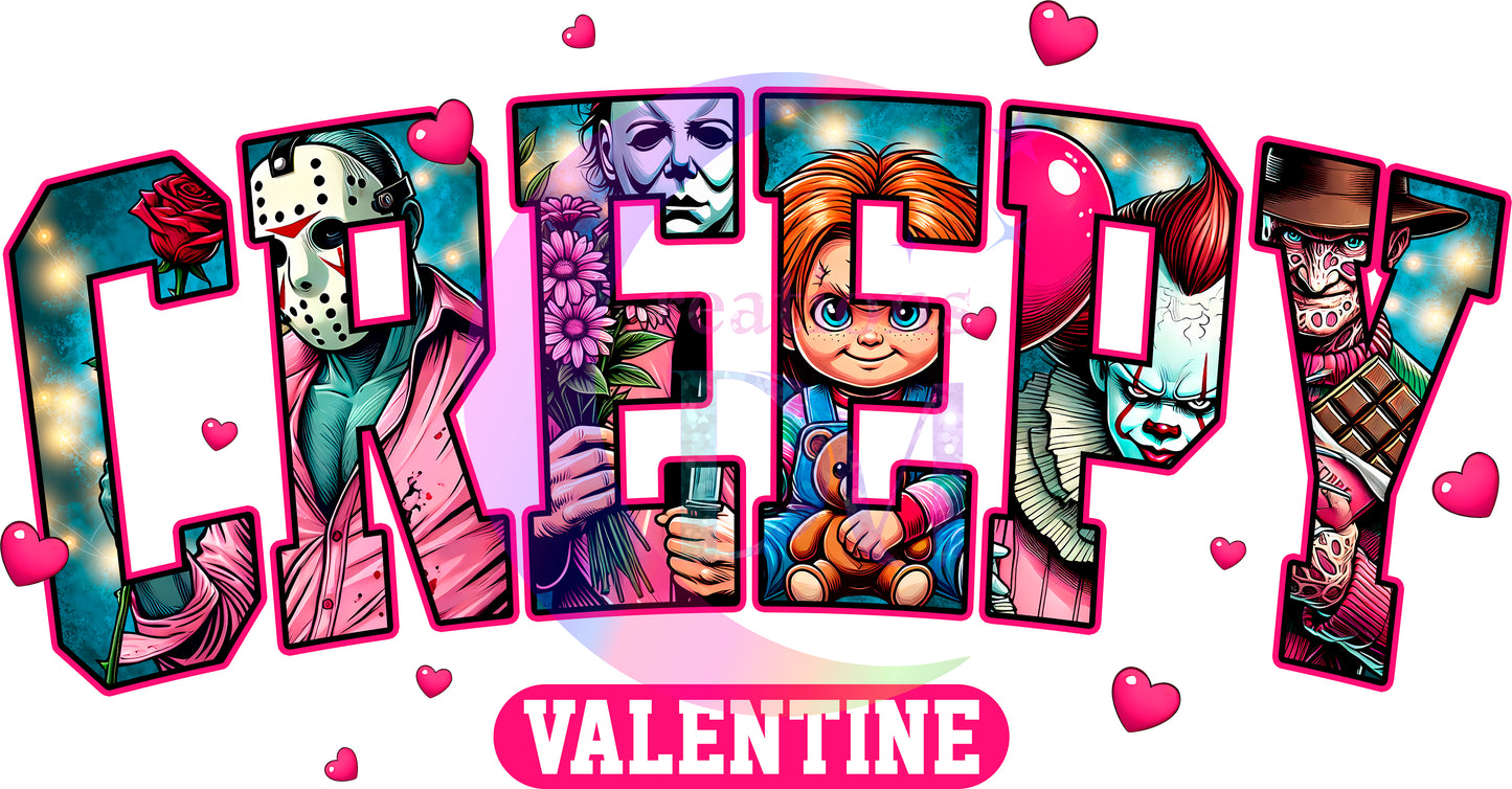 Valentines DTF -valentines horror creepy front design
