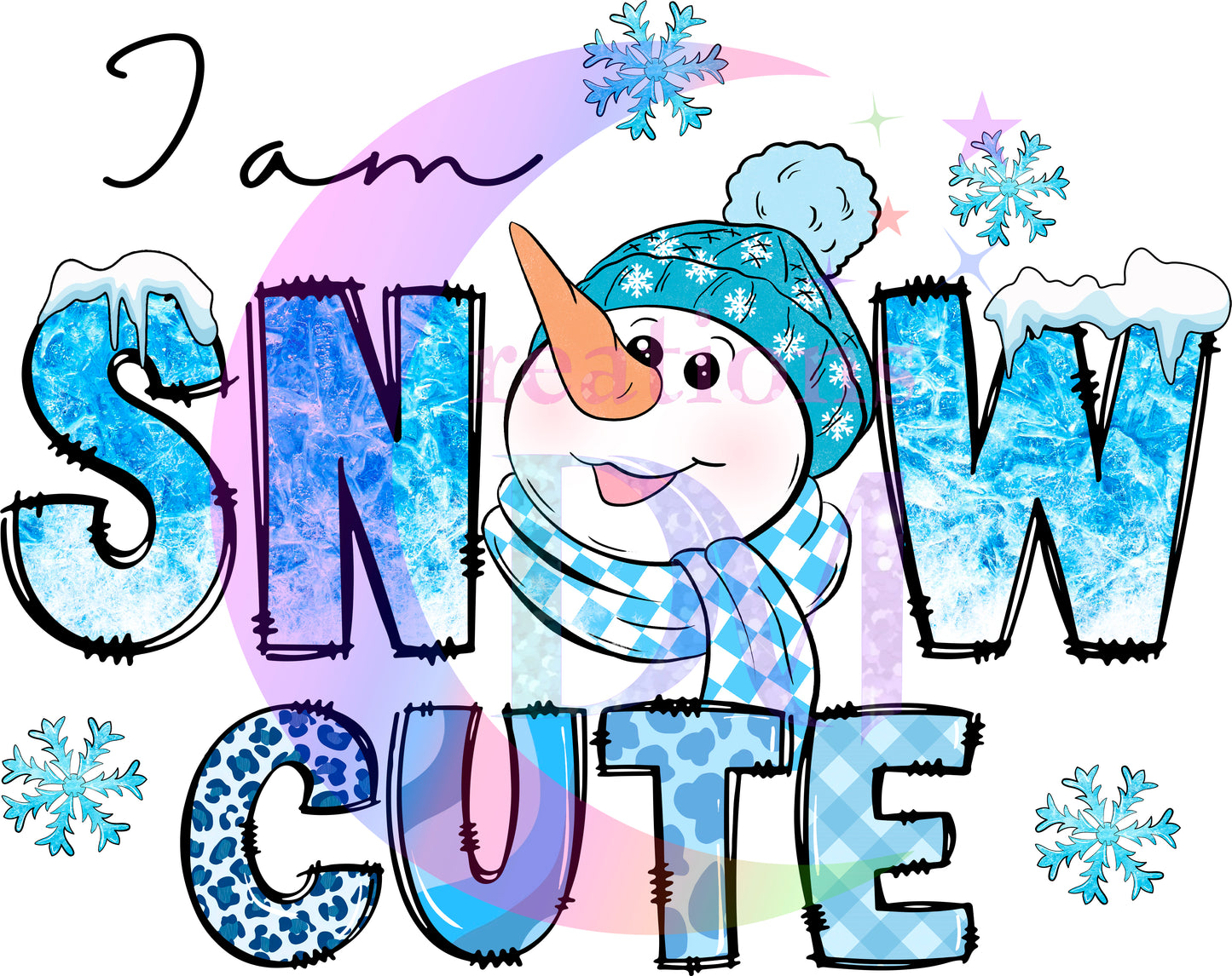 Christmas DTF - winter , snow cute (SNOWMAN)