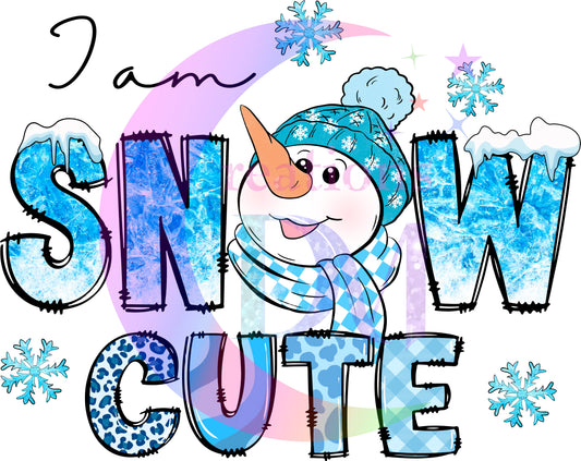 Christmas DTF - winter , snow cute (SNOWMAN)