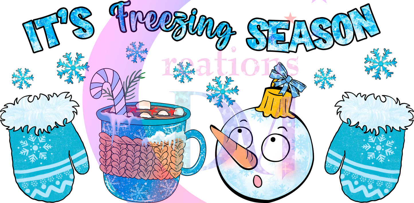 Christmas DTF - winter , its freezing season cups