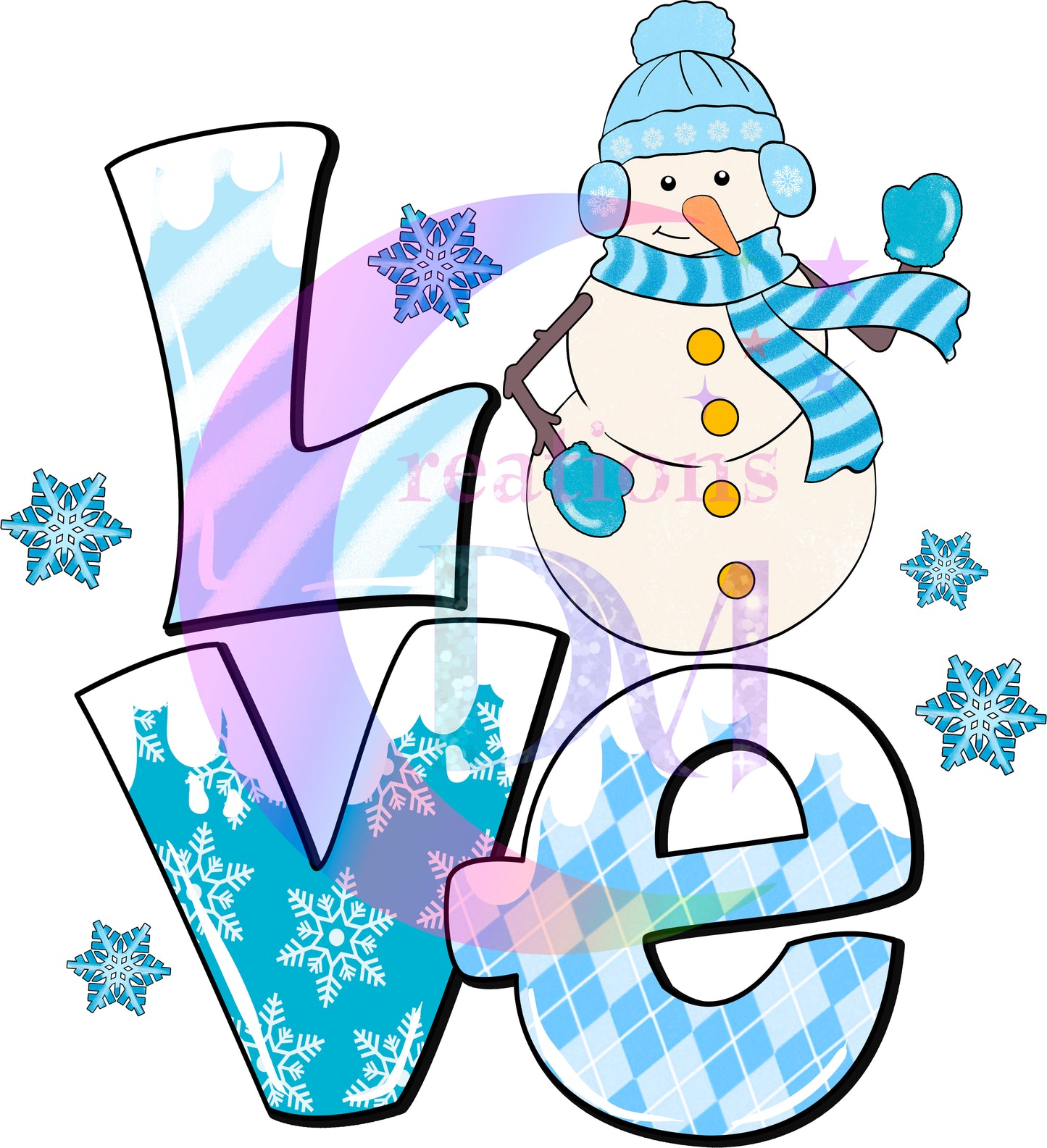 Christmas DTF - winter , l\LOVE