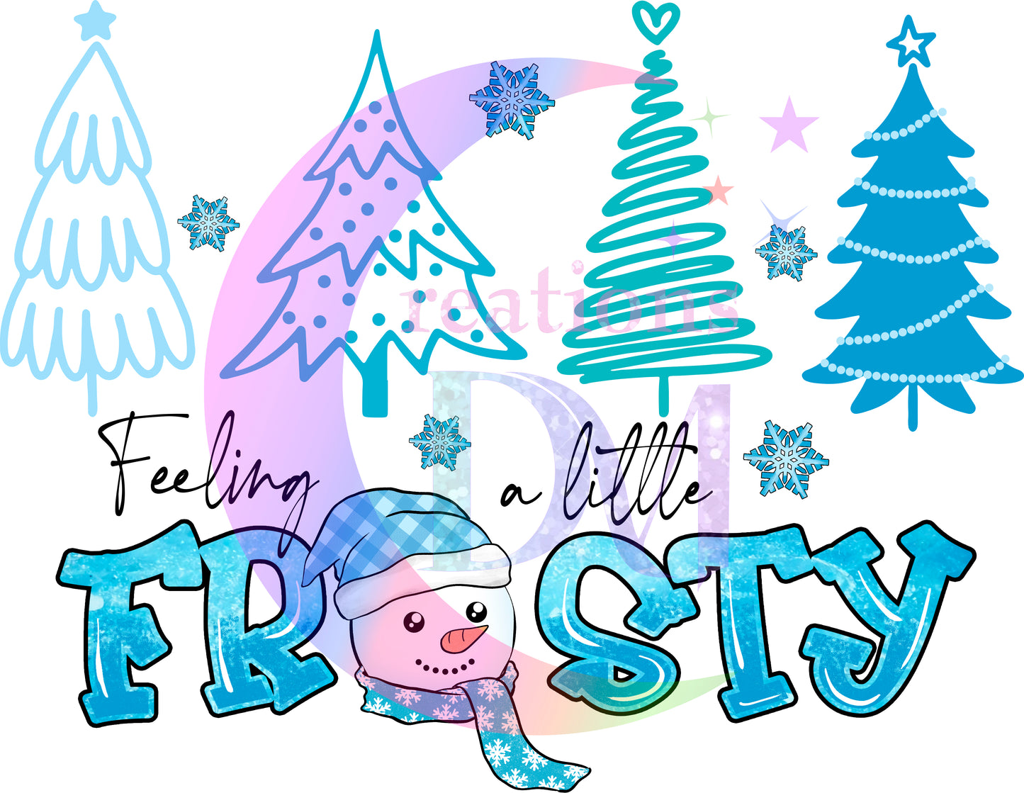 Christmas DTF - winter , feeling a little frosty