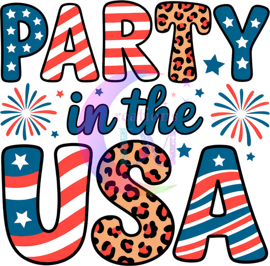Fourth of July DTF - party in the usa