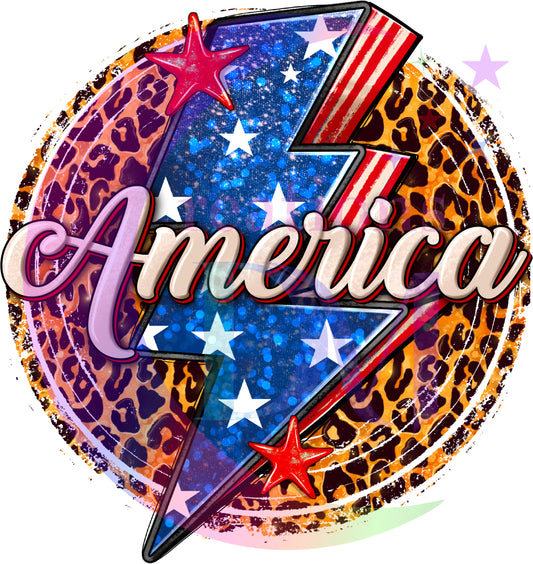 Fourth of July - mama cheetah lightning