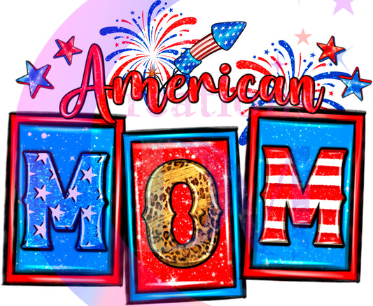 Fourth of July - American mom