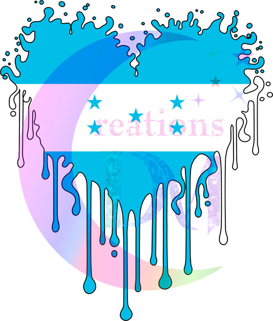 Independence Day - Honduras - heart dripping