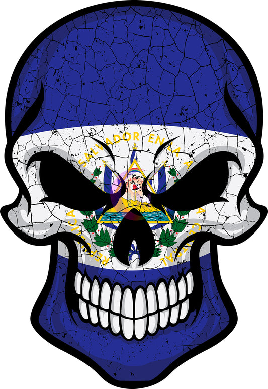 Independence Day -El Salvador - skull