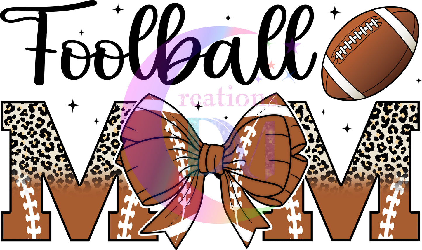sports - football mom with bow