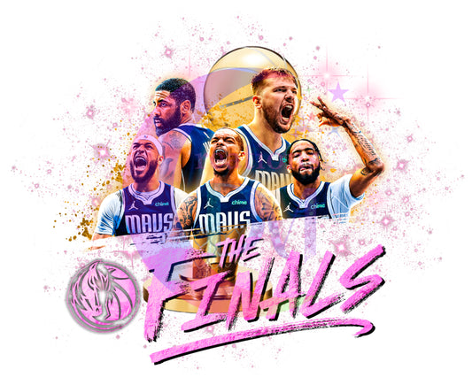 Dallas mavericks DTF - finals pink design