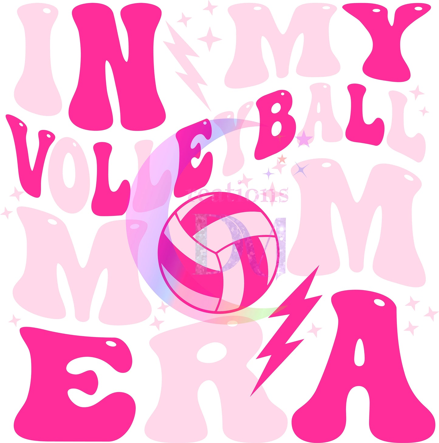 sports - In my " VOLLEYBALL " Mom Era print DTF