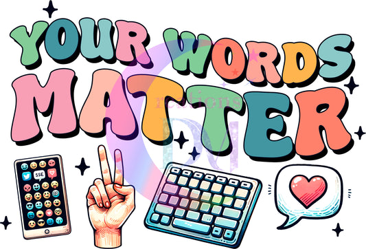 autism DTF - your words matter retro