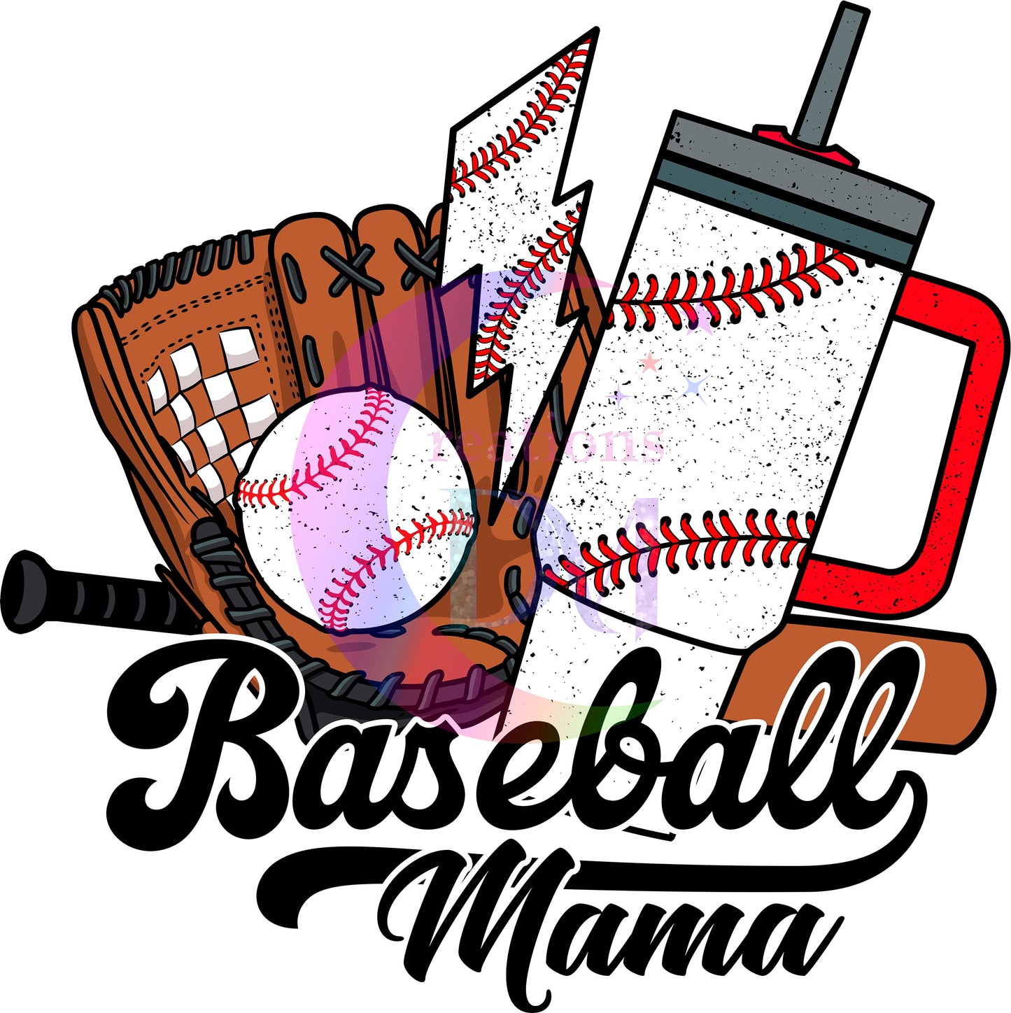 sports - BASEBALL family design " MAMA " print DTF