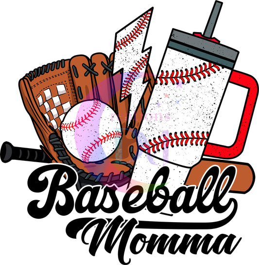 sports - BASEBALL family design " MOMMA " print DTF