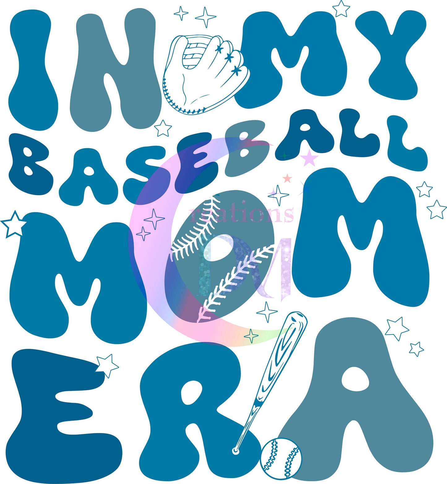sports - In my " BASEBALL " Mom Era print DTF