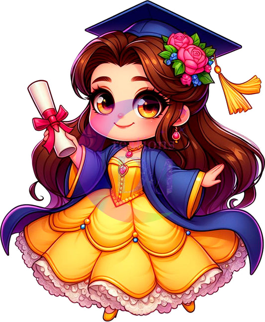 Graduation cartoon - BELLE DTF 02