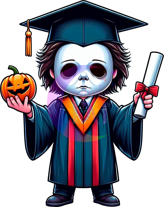 Graduation cartoon Spooky - MICHAEL MYERS DTF 01