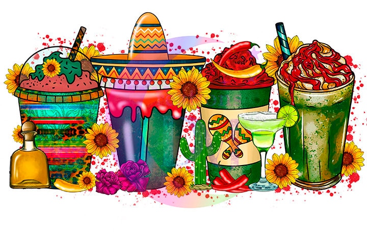 cinco de mayo DTF - Mexico drinks