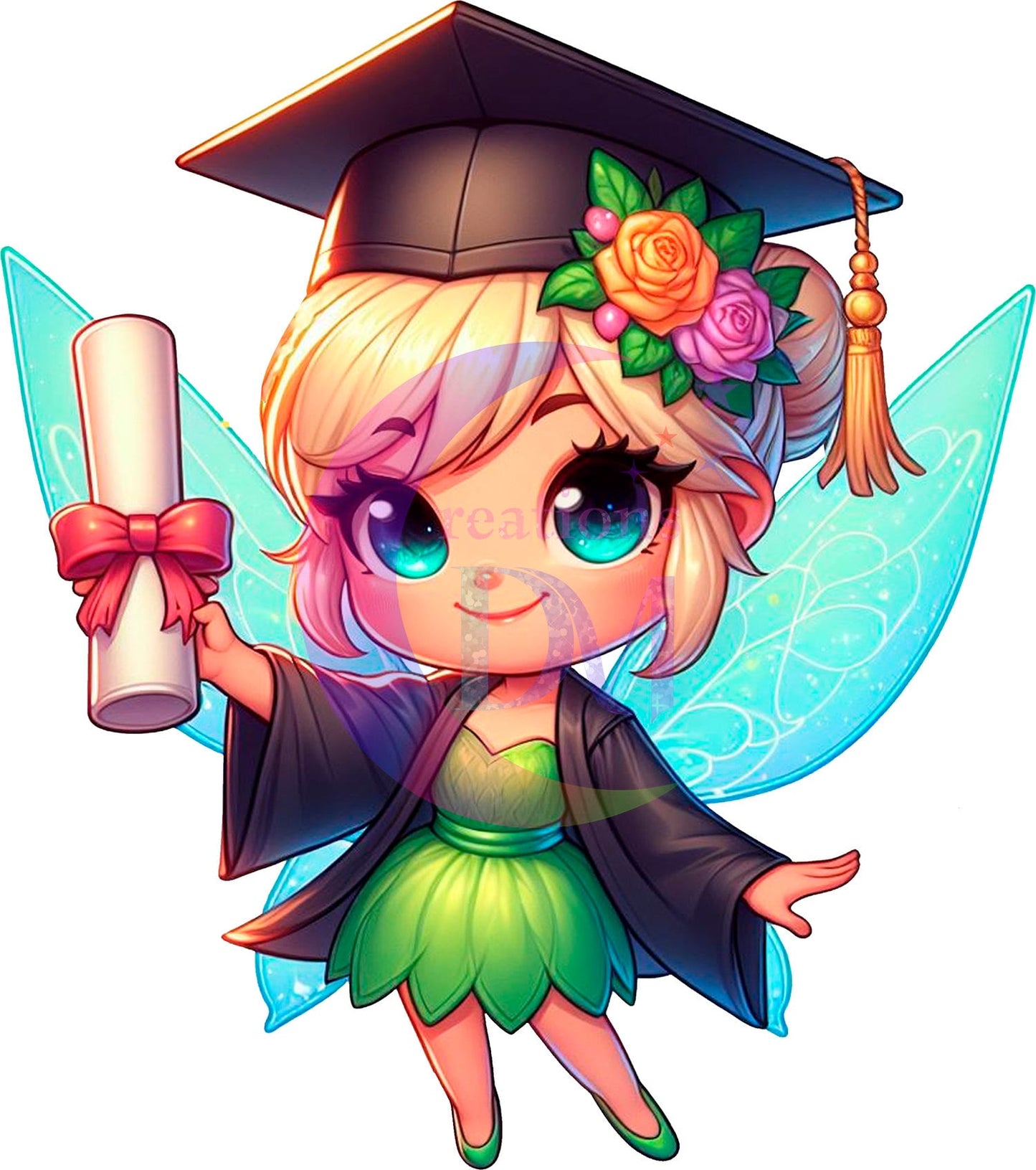 Graduation cartoon - TINKER BELL DTF 03