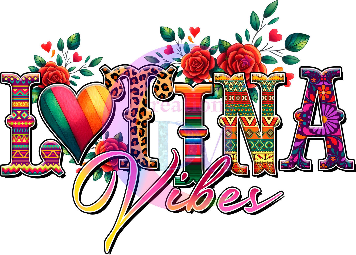 cinco de mayo DTF - latina vibes with roses