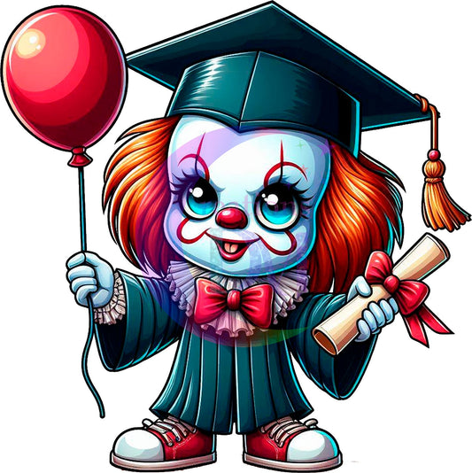 Graduation cartoon Spooky - PENNYWISE DTF 03