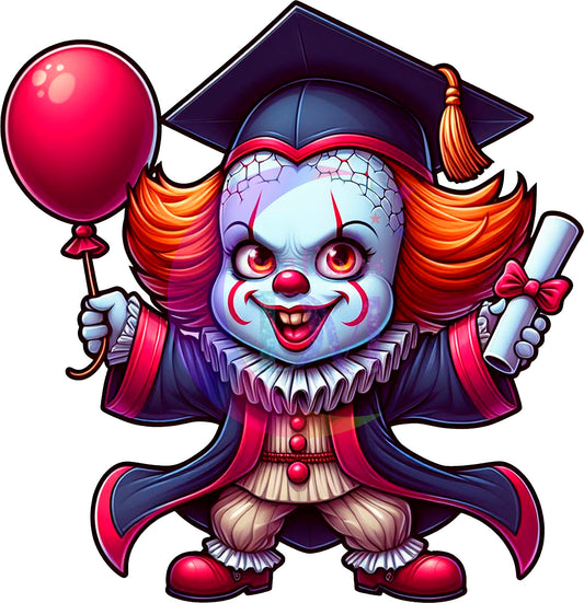 Graduation cartoon Spooky - PENNYWISE DTF 01